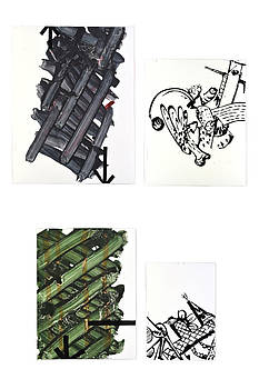 2025 05 12 A 1-2 - 50-65 cm Série de diptyques dim différentes