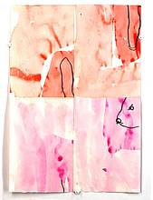 2016 08 20 A Encre, acrylique, collage sur papier - 2 faces