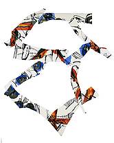 œuvres de Jean Marc Saulnier, Encre, acrylique, collage sur Arches, « Demi Jésus » 2a